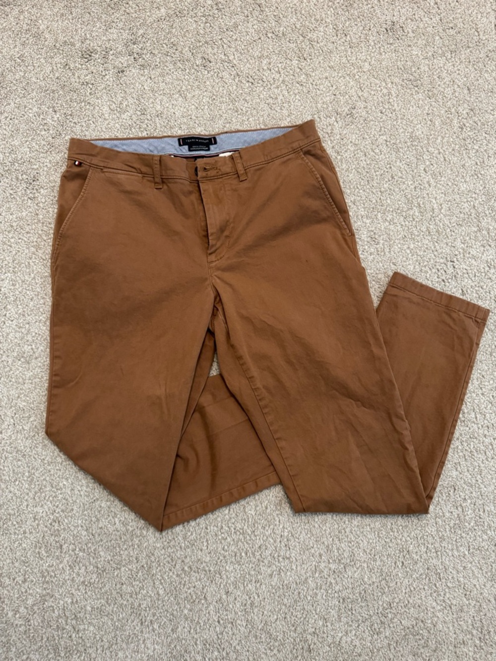 Tommy Hilfiger Men's Caramel Brown Chino Pants